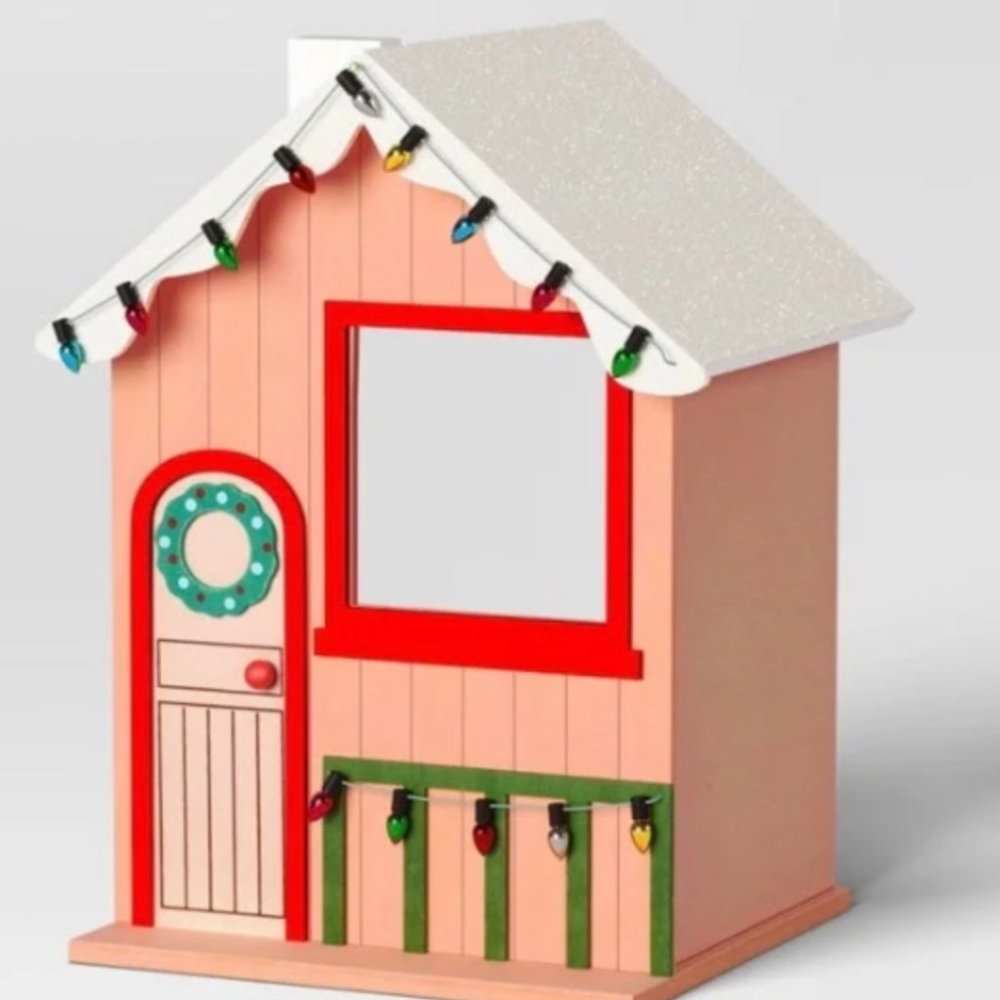 2023 Featherly Friends: Pink Christmas Light House - Target Wondershop NEW